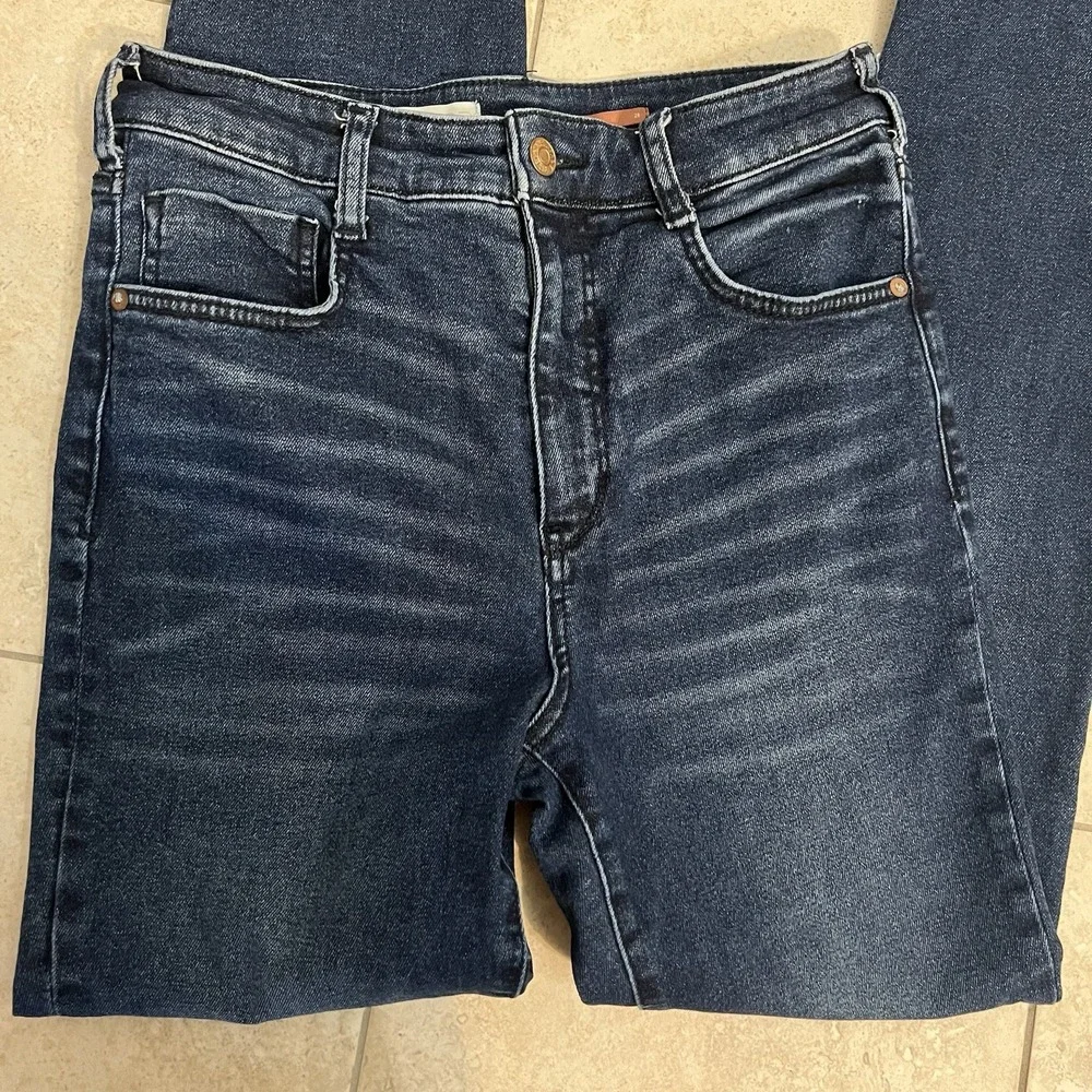 Anthropologie Pilcro Hi Rise Cigarette Med Wash Jeans Womens Size 28 EUC Stretch
